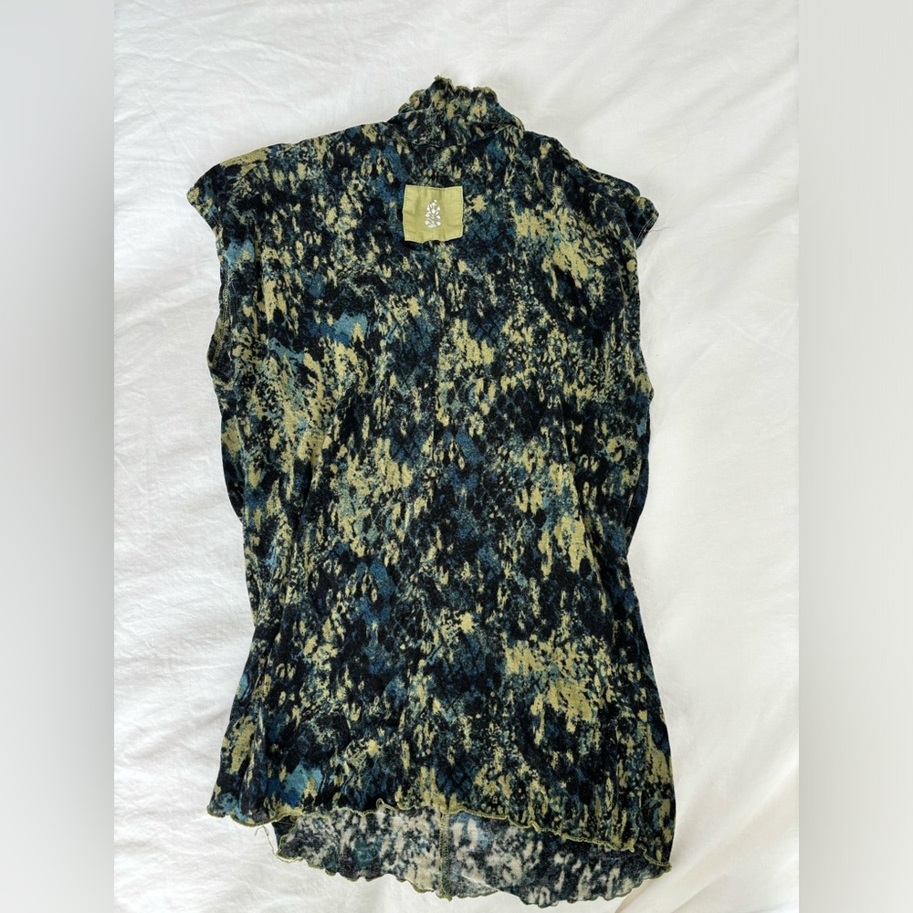 Free People mixed pattern muscle tank